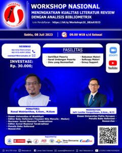 WORKSHOP NASIONAL MENINGKATKAN KUALITAS LITERATUR REVIEW DENGAN ANALISIS BIBLIOMETRIK